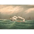 thumbnail image 2 of Anonymous 24x18 Gold Ornate Framed and Double Matted Museum Art Print Titled - Off Cape Horn (1877), 2 of 4