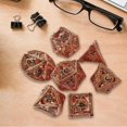 thumbnail image 5 of 7x Brass DND Dice D&D Dice Set Entertainment Dice for RPG MTG --, 5 of 5