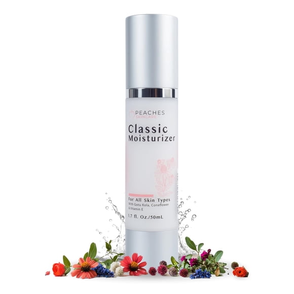 Crema hidratante facial clásica (1.7 oz) - Cuidado facial hidratante que desafía la edad con vitamina E Gotu Kola Piña - Productos veganos para el cuidado de la piel para todo tipo de piel - Hidratant