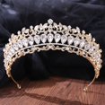 thumbnail image 5 of Couronne de Mariage pour Femmes en Strass : Couronne Nuptiale Décorative, Diadème de Princesse pour Fête, 5 of 5