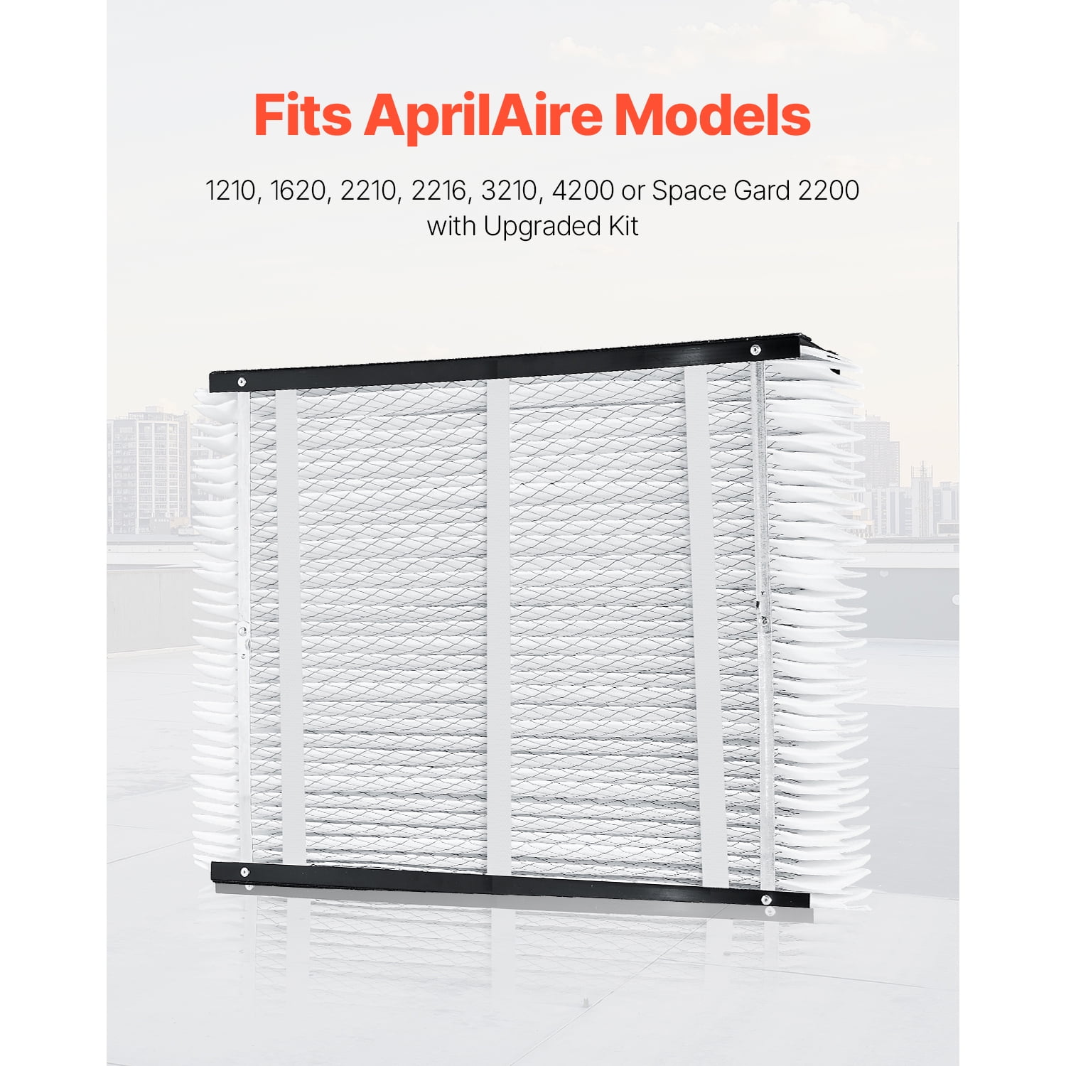 KFFKFF 20 x 25 x 4 Furnace Filter, MERV 16 HVAC AC Filters, Electrostatic Pleated Air Conditioner Filters, 2-Pack (Actual Size: 20.47 x 25.20 x 3.98 Inch) for Reducing Dust, Smog, and Pet Dander