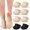 6 Pairs Nude+2 Pairs Black, variant on Toe Socks Womens for Mules, Half Socks Toe Topper Covers No Show Invisible Non-slip Liners for Clogs 4/6/8 Pairs