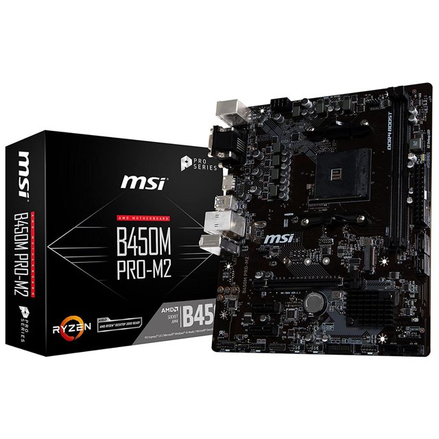 Tarjeta Madre MSI B450M PRO-M2 MAX AMD AM4 Micro ATX MSI B450M PRO-M2 MAX