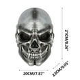 thumbnail image 3 of Halloween Skull Helmet Mask - Full Face Ghost Mask for Cosplay & Outdoor Sports - Breathable, Stretchable, Realistic Skull Design - Motorcycle, Skiing, Hunting - One Size Fits Adults Men & Women, 3 of 5