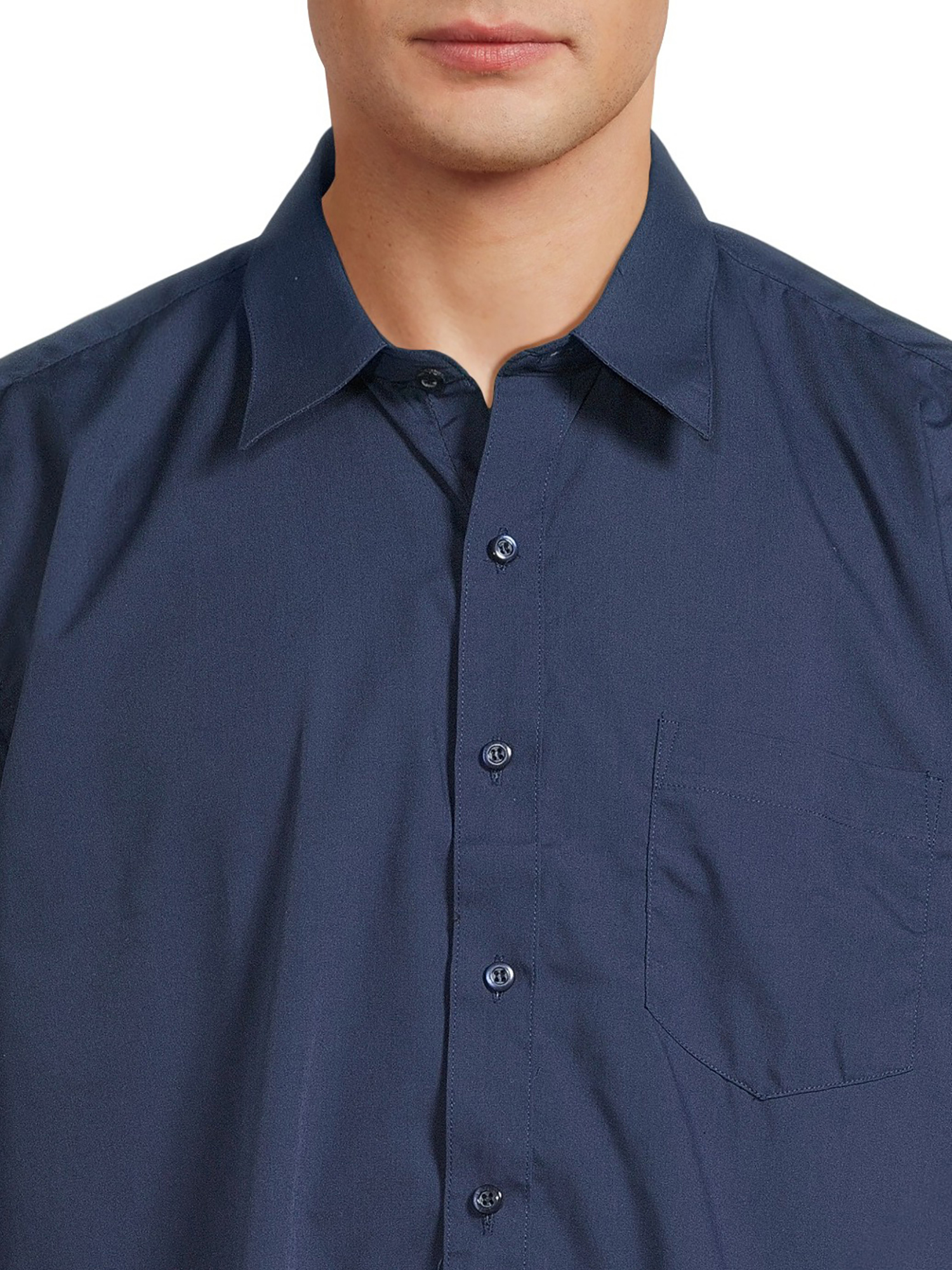 Silver Label Men’s Long Sleeve Dress Shirt with Front Chest Pocket, Sizes S-2X