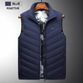 thumbnail image 4 of Fankiway Electric Heated Vest for Men Women, Lightweight Heated Jackets with 11 Heating, Outdoor Warm Clothing, Charging Through A Heated Jacket, for Heating, Cycling, Skiing and Fishing Blue, 4 of 7