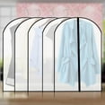 thumbnail image 2 of Hanging Garment Bag Lightweight Clear Full Zipper Suit Bags EVA Moth-Proof Breathable Dust Cover for Closet Clothes Dress Storage,1PC, 2 of 7