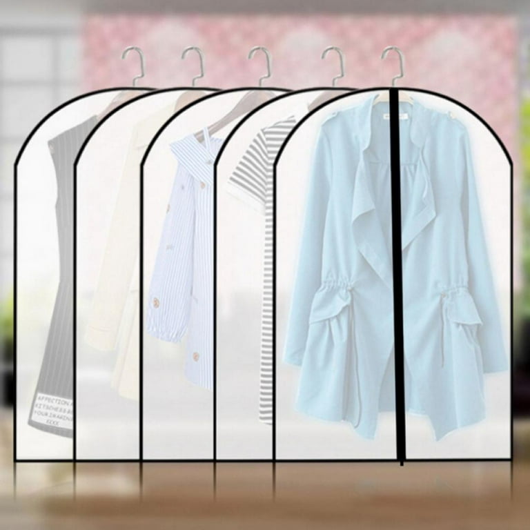 Pwsap 12 Pack Garment Bag Clothes Cover Protector with Zipper, Hanging  Garment Covers Bags Dress Bag Covers Moth-Proof Men Women Suit Storage Bag  Dust Cover for Wardrobe Storage and Travel 