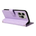 thumbnail image 5 of Crossbody Wallet Case for iPhone 14 Pro, Credit Card Slots Elegant PU Leather Magnetic Closure Shoulder Strap Purse Phone Case Flip Kickstand Full Body Protection Cover for Women Girls, Purple, 5 of 13