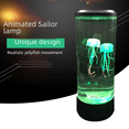 thumbnail image 2 of Luz nocturna decorativa creativa de medusas grandes para el hogar, sala de estar, colorida luz LED que cambia de color para acuario, luz de paisaje con enchufe USB, 2 of 5