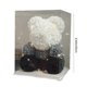 thumbnail image 3 of Oso de peluche artificial con rosas y luces | Ramo de flores con forma de oso de peluche | Regalo romántico decorativo para estante o mesa | Regalo de San Valentín, 3 of 6