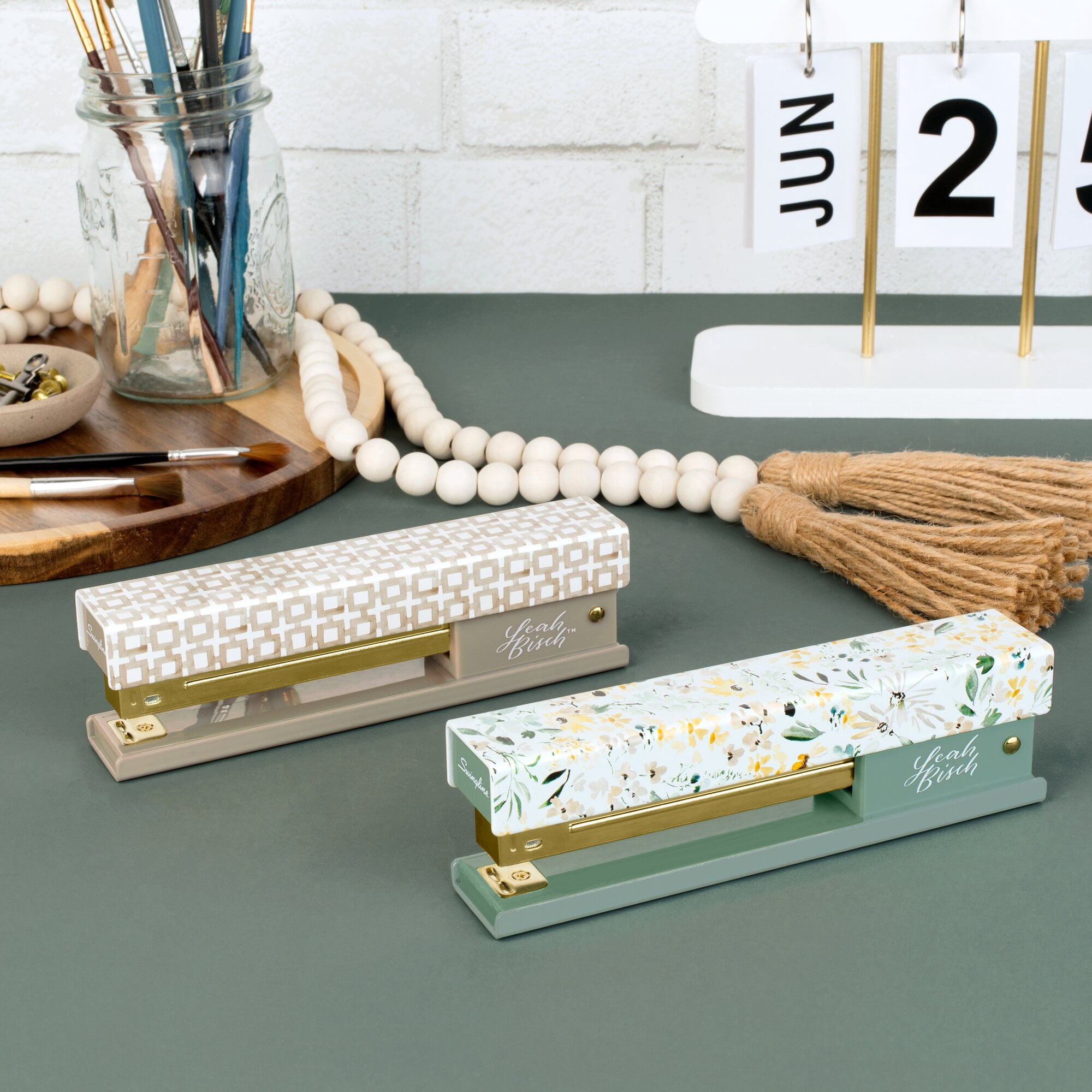Leah Bisch for Swingline Full Strip Stapler Wildflowers - Full Size Staplers