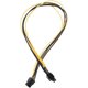 thumbnail image 4 of 10 Uds. De 6 pines PCI-E a 8 pines (6+2) PCI-E (macho a macho) Cable de alimentación GPU de 50cm para tarjeta de imagen, tarjeta de derivación de servidor de minería. esquí esquí Gafas de esquí, 4 of 5