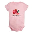 thumbnail image 2 of iDzn You're the Pom Funny Rompers For Babies, Newborn Baby Unisex Bodysuits, Infant Pomegranate Jumpsuits, Toddler 0-12 Months Kids One-Piece Oufits (Pink, 12-18 Months), 2 of 5