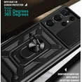 thumbnail image 4 of Case for Samsung Galaxy S23 Ultra (Not S23) with Slide Camera Cover, Military Grade Drop Protective Phone Cover Case with Ring Kickstand for Samsung Galaxy S23 Ultra 5G SJ Rose Gold, 4 of 9