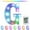 G, variant on Herrnalise Colorful LED Letter Lights with Remote,Marquee Light Up Letters Sign for Night Light Wedding/Birthday Party,Night Lights Powered by Batteries or USB for Home Bar Decor - F