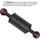 thumbnail image 5 of 2PCS Carbon Fiber Underwater Float Arm, D40mm, 10", Aquatic Arm, Buoyancy Provided 155g*2, Dual Ball Mounts for Photography and Video, Compatible with Diving Trays, Video Lights, 5 of 5