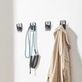 thumbnail image 2 of Danya B 4 Piece Dark Brown Cast Iron Dog Tail Wagging Wall Sculpture Utility Hook Set, 2 of 7