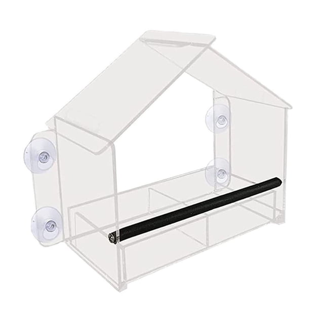 Comedero para PÁJAROS DYNWAVEMX transparente desmontable montaje en ventana