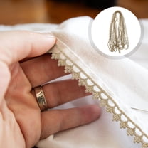 PENIKOKO Golden Embroidery Lace Trim Ribbon for DIY Clothing Craft and Wedding Decoration