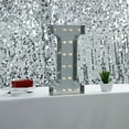 thumbnail image 2 of BalsaCircle 20" Silver I Marquee Letter Warm White LED Lighted Sign Metal Finish Event Party, 2 of 8