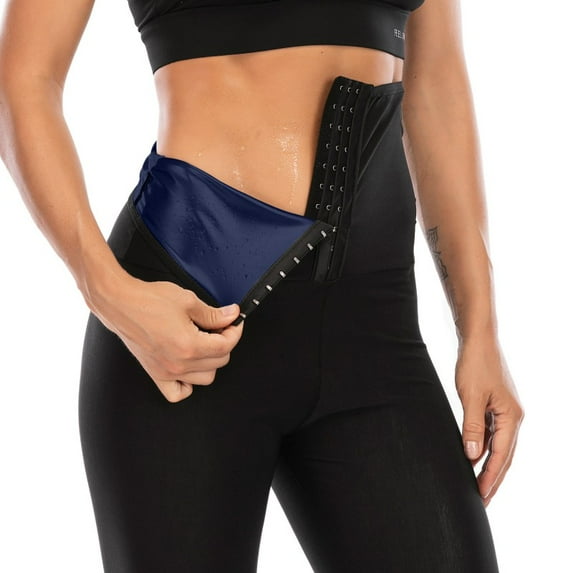 Women's Sauna Leggings Compression High Waist Yoga Pants Thermo Neoprene Sweat Capris