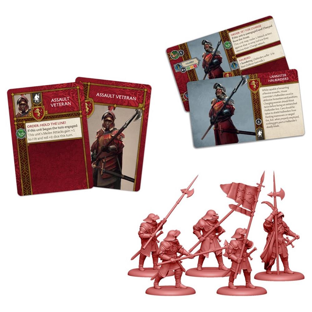 A Song of Ice & Fire: Tabletop Miniatures Game Lannister Halberdiers Unit Box, by CMON - image 4 of 8