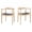 Natural Wood Color, variant on Polynices Modern Dining Chair, Mid Century Solid Wood Armchair, Kennedy Chair for Kitchen Dining Room Office, Walnut