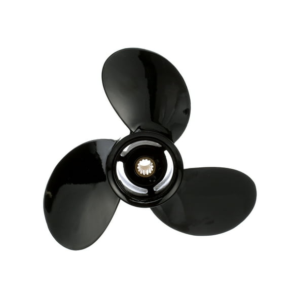 Quicksilver Black Diamond 3-Blade Aluminum Propeller, 10" Diameter x 5" Pitch, Right Hand Rotation