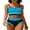 Blue1, variant on Sociala Adjustable Straps Bikini Sets for Womens Contrast Sport Tw Pieced Bathing Suits