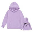 thumbnail image 4 of Girls Casual Long Sleeve Hoodies Pattern Hooded Sweatshirt with Pockets(Big Boys), 4 of 4