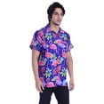thumbnail image 4 of Varnit Crafts Hawaiian Shirt for Men Aloha Flamingo Blue 5XL, 4 of 6