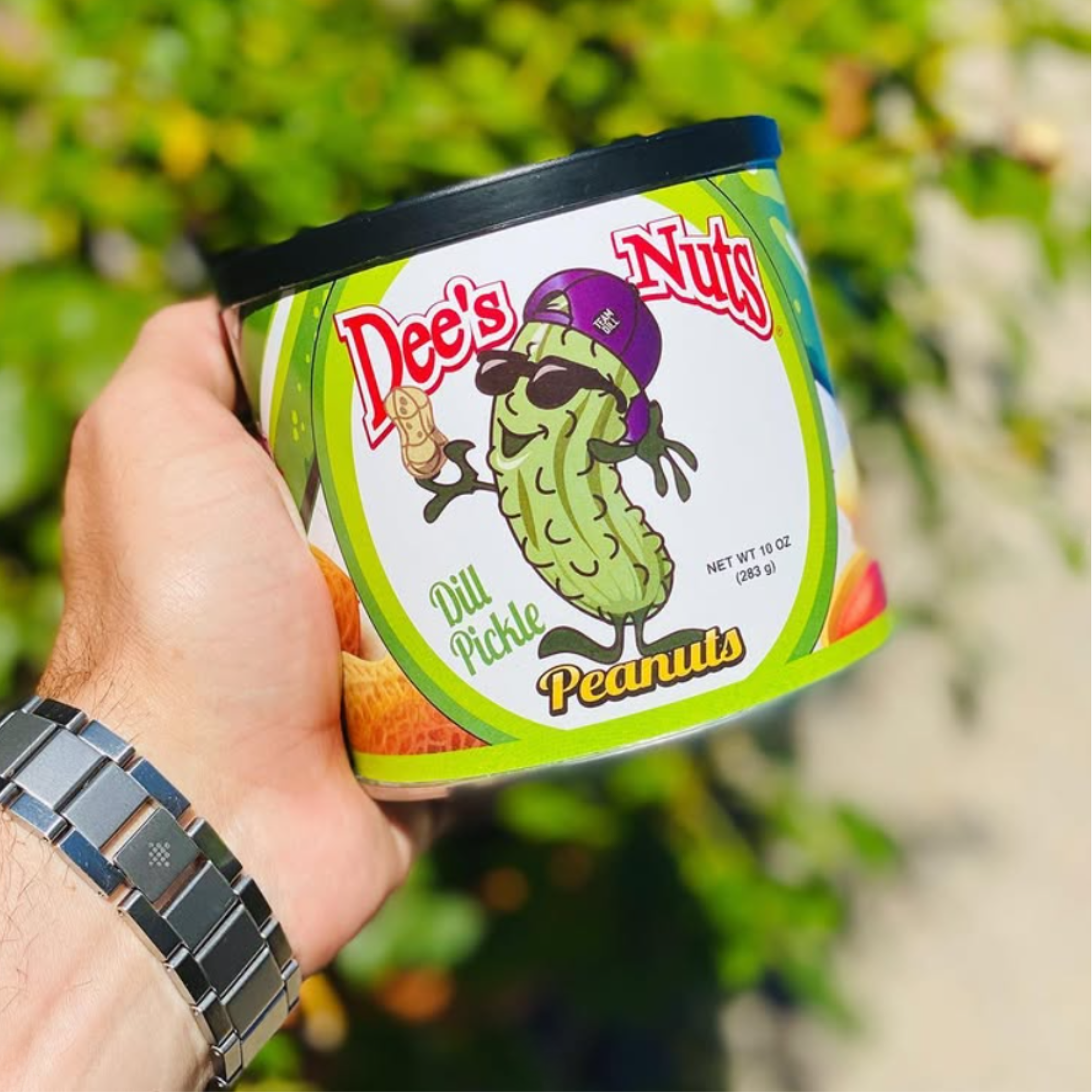 Dee's Nuts Dill Pickle Flavored Peanuts, Irresistibly Delicious