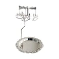 thumbnail image 2 of Portavelas Bandeja Bandeja de almacenamiento Plato Portavelas Portavelas Soporte Argén Sunnimix candelabro giratorio, 2 of 8