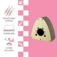 thumbnail image 2 of THE LICKER STORE Koko 19" Modern Cardboard Triangle Cat Cave Scratcher with Catnip, Almond, CSR1006A, 2 of 7