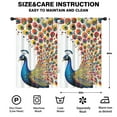 thumbnail image 2 of Blackout Kids Curtains,Colorful Peacock Childrens Insulated Curtains Set Of 2,Bedroom Essentials,Toddler Room Decor 52x84in(132x213cm), 2 of 4