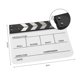 thumbnail image 1 of Acrylic Clapperboard Film Clapboard Movie Director's Slate Cut Action Scene Clapper Board Film Slate Dry Erase, 1 of 5