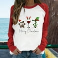 thumbnail image 1 of Qertyioot Chandail en Molleton de Noël pour Femmes, Manches Longues, Col Rond, Décontracté, 1 of 7