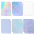 thumbnail image 1 of Papel adhesivo holográfico de vinilo transparente A4 impermeable, 36 hojas, 1 of 7