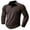 Brown, variant on Casual Cotton Sweatshirts for Men Button down Pullover Lapel Long Sleeve Shirt Lightweight Athletic Workout Sweaters Running Tops