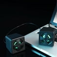 thumbnail image 3 of 2Pack Speakers for Computer Desktop with Volume Control 7X7X6.5in, 3 of 8