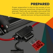 SoundAlert 100W Police Air Horn Amplifier Kit [120 - 130 dB Bullhorn Speaker] [Manual Control or Stock Horn Bybass] [10 A Fuse Protected] Electronic Air Horn for Emergency Vehicles Trucks Cars