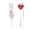 thumbnail image 4 of 20 piezas de decoración para tartas del Día de la Madre con forma de corazón y letras para postres de fiesta de cumpleaños de mamá para la celebración del Día de la Madre., 4 of 8