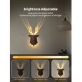 thumbnail image 2 of Luz nocturna Tarinks Deer Wall con mando a distancia recargable, 2 of 8