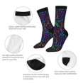 thumbnail image 3 of JUNZAN Chemistry Science Mens Funny Socks for Men Women Colorful Fun Novelty Crew Patterned Socks, 3 of 6