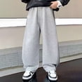 thumbnail image 4 of SJLDQY Boys Baggy Sweatpants Straight leg Athletic Pants for Boys Fall Loose Fit Sports Trousers with Pockets, 4 of 8