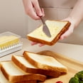 thumbnail image 6 of Butter Cutting Box with Lid, Transparent Butter Container, cheese compartment storage, Butter Tray to Hold Stick of Butter, Block of Cream Cheese, 6 of 6