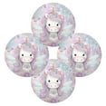 thumbnail image 5 of WOBOGO Beautiful Unicorn Round Placemats Set of 1 Heat Resistant Washable Kitchen Table Decorations 15.4in, 5 of 7