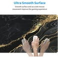 thumbnail image 4 of Gold Black Grey Marble Gaming Mouse Pad 31.5×11.8 Inch XL Extended Large Mouse Pad Non-Slip Rubber Base Laptop Desk Pad Computer Keyboard Mouse Mat Home Office Decor Accessories, 4 of 6