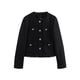 thumbnail image 1 of Chaquetas y abrigos casuales de manga larga sin capucha Chaqueta corta casual para mujer Chaqueta casual con capucha de manga larga Top de poliéster para mujer, 1 of 7